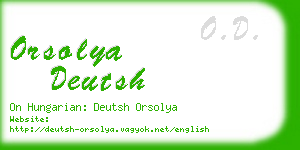orsolya deutsh business card